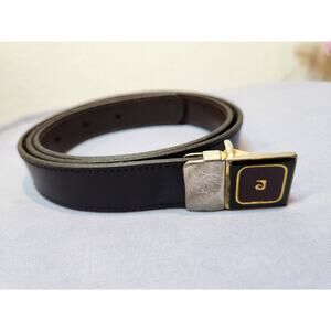 Rare Vintage made‎ in italy Pierre Cardin Black Leather Belt Women’s Small